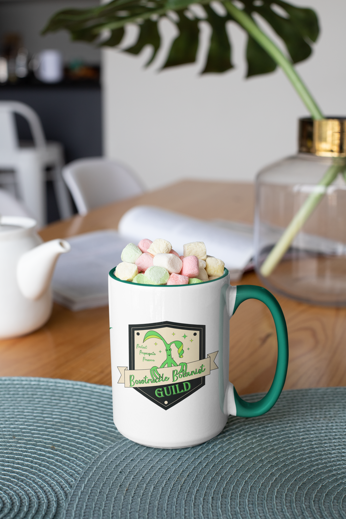 Bowtruckle Botanist Guild Mug- Magical Flora Division 15oz Fantasy Coffee Mug
