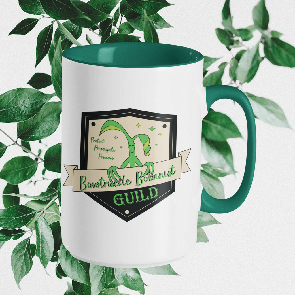 Bowtruckle Botanist Guild Mug- Magical Flora Division 15oz Fantasy Coffee Mug