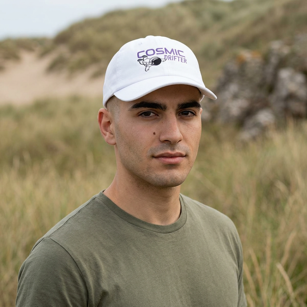 Cosmic Drifter Hat- Embroidered Astronaut Dad Cap