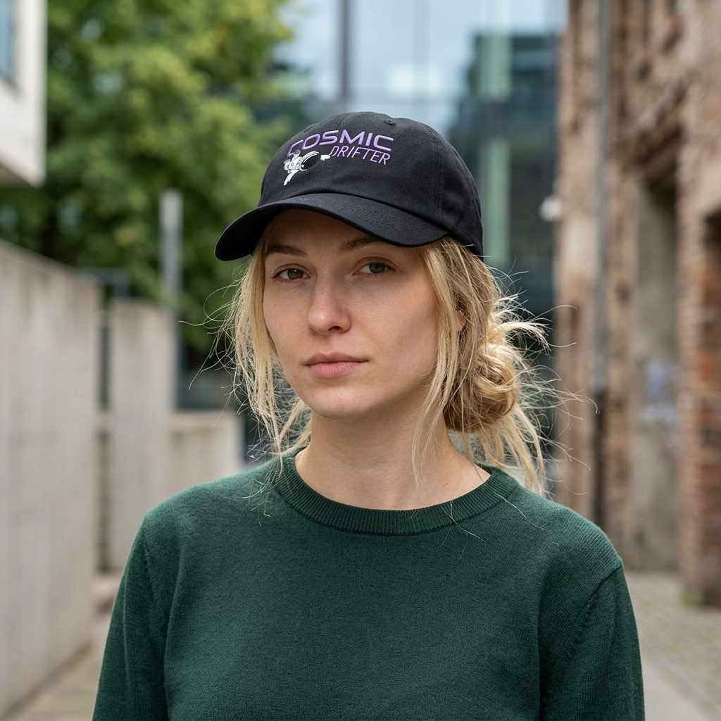 Cosmic Drifter Hat- Embroidered Astronaut Dad Cap