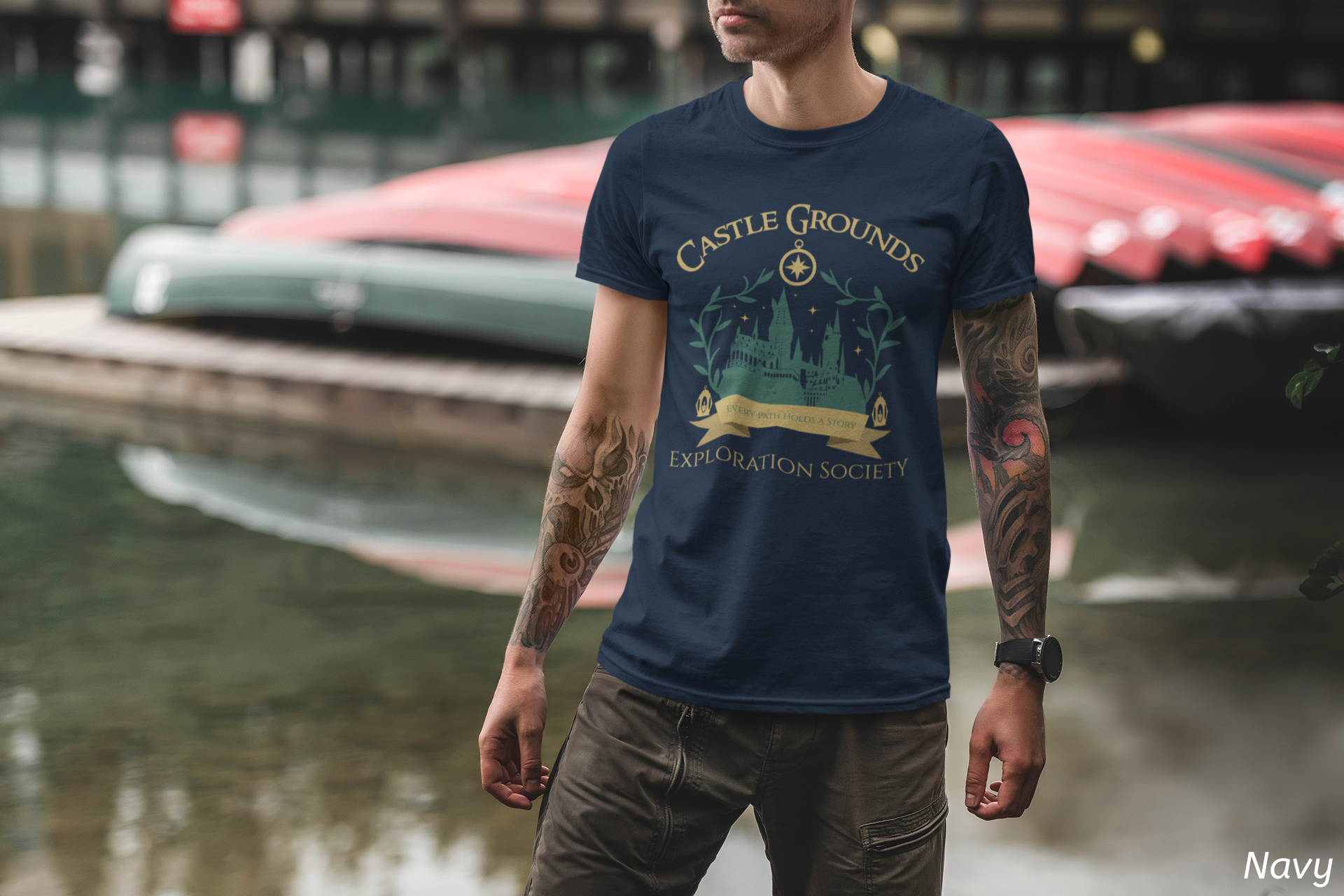 Castle Grounds Exploration Society Shirt- Wizarding Castle Tee, Fantasy Adventure Shirt