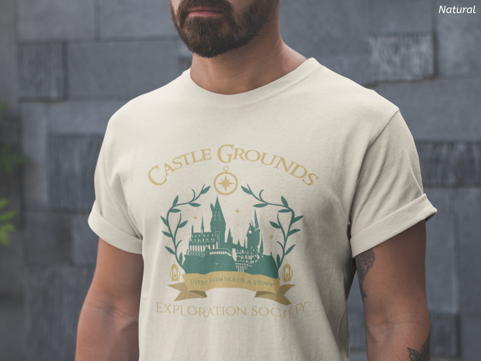 Castle Grounds Exploration Society Shirt- Wizarding Castle Tee, Fantasy Adventure Shirt