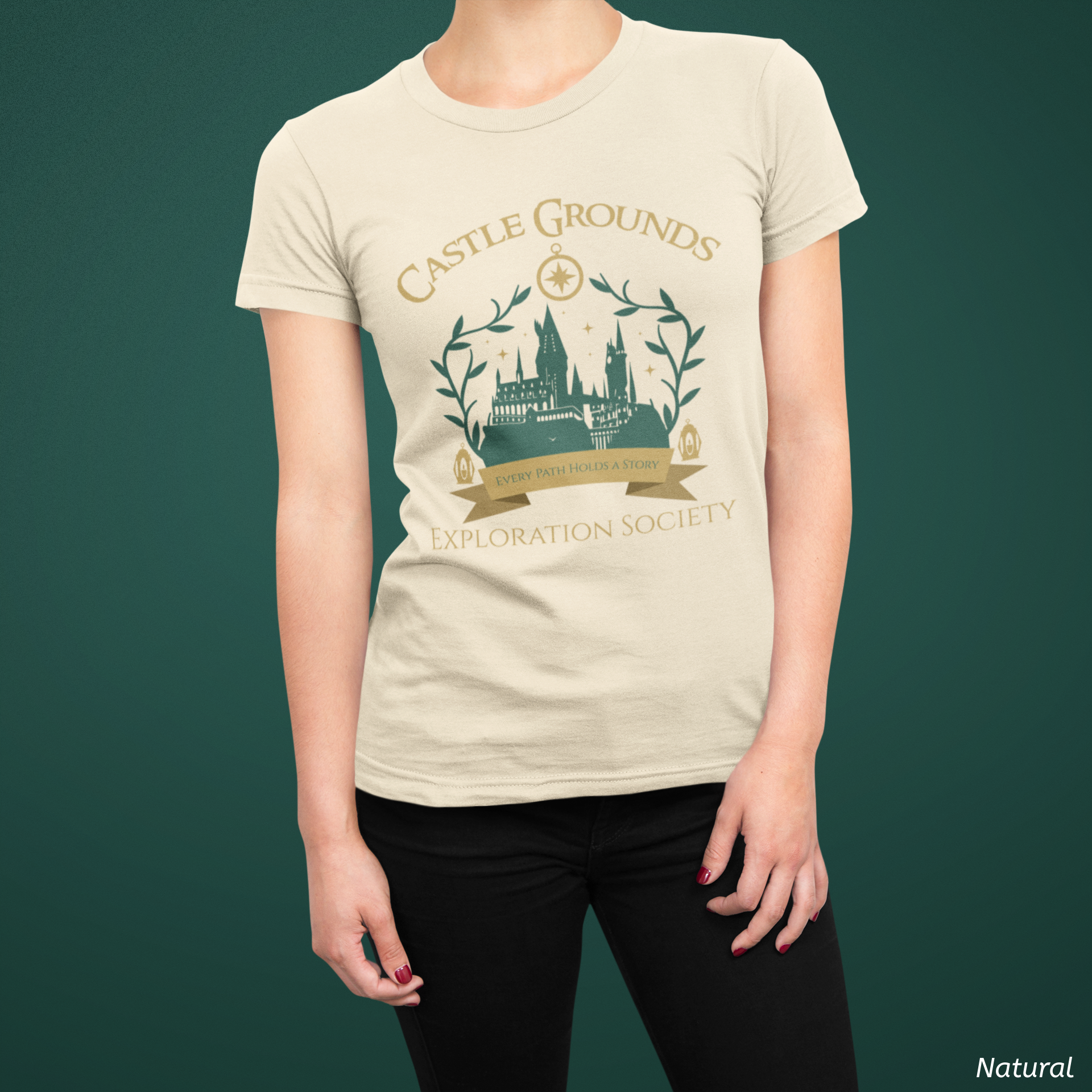 Castle Grounds Exploration Society Shirt- Wizarding Castle Tee, Fantasy Adventure Shirt