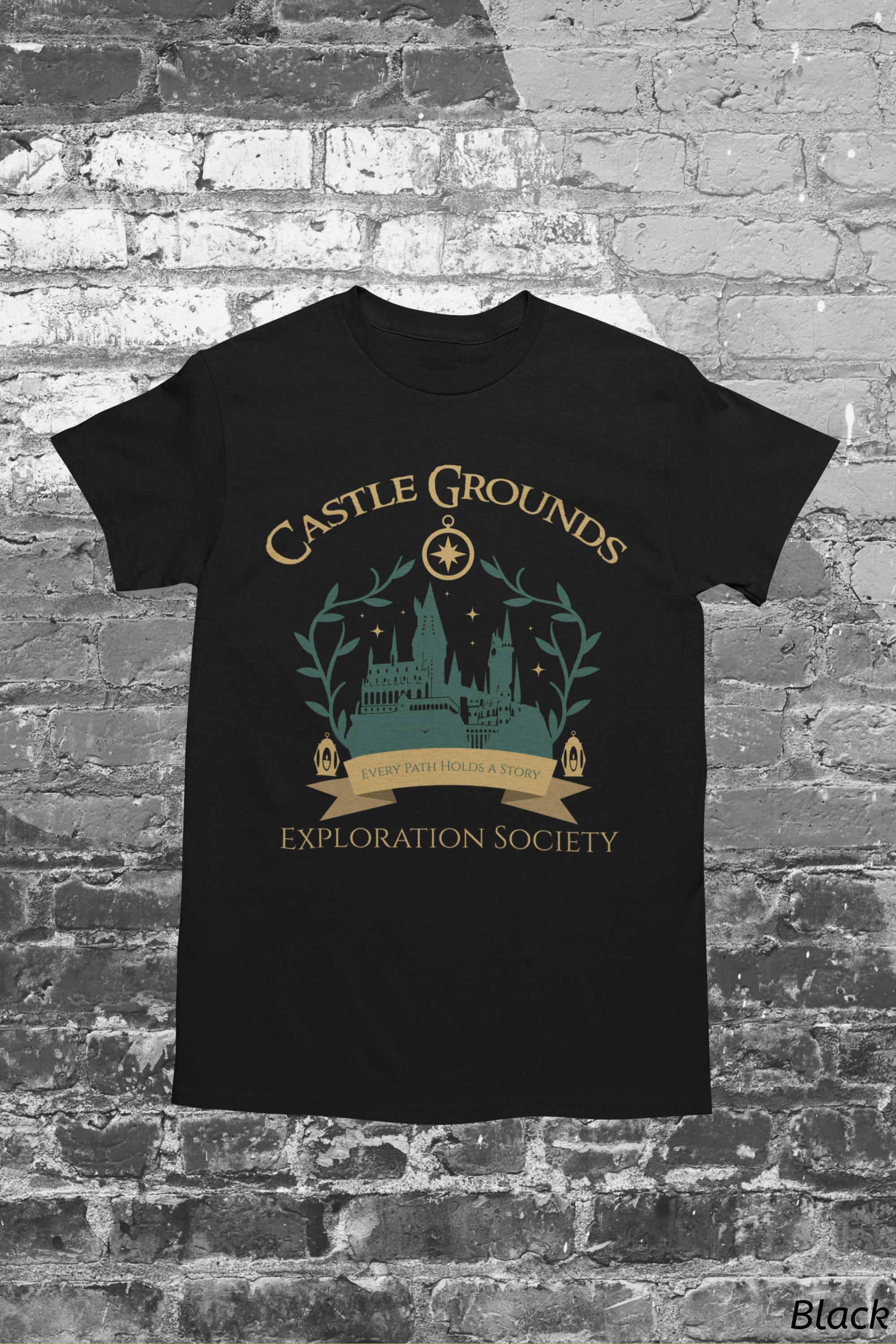 Castle Grounds Exploration Society Shirt- Wizarding Castle Tee, Fantasy Adventure Shirt
