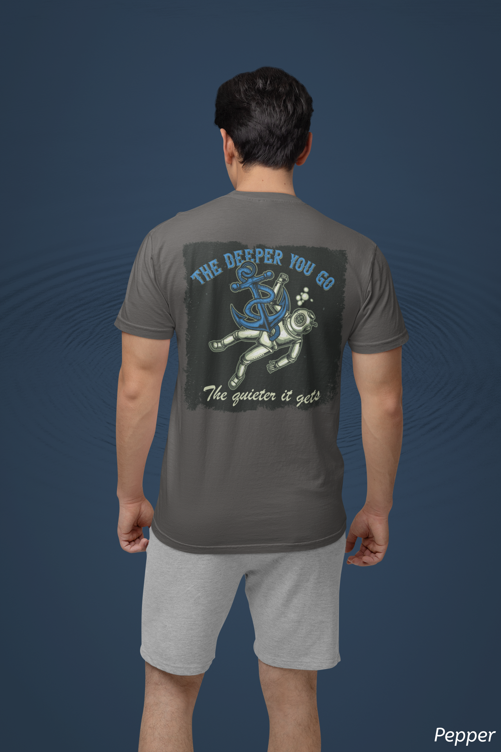 The Deeper You Go The Quieter It Gets Shirt- Vintage Scuba Diving Comfort Colors Tee