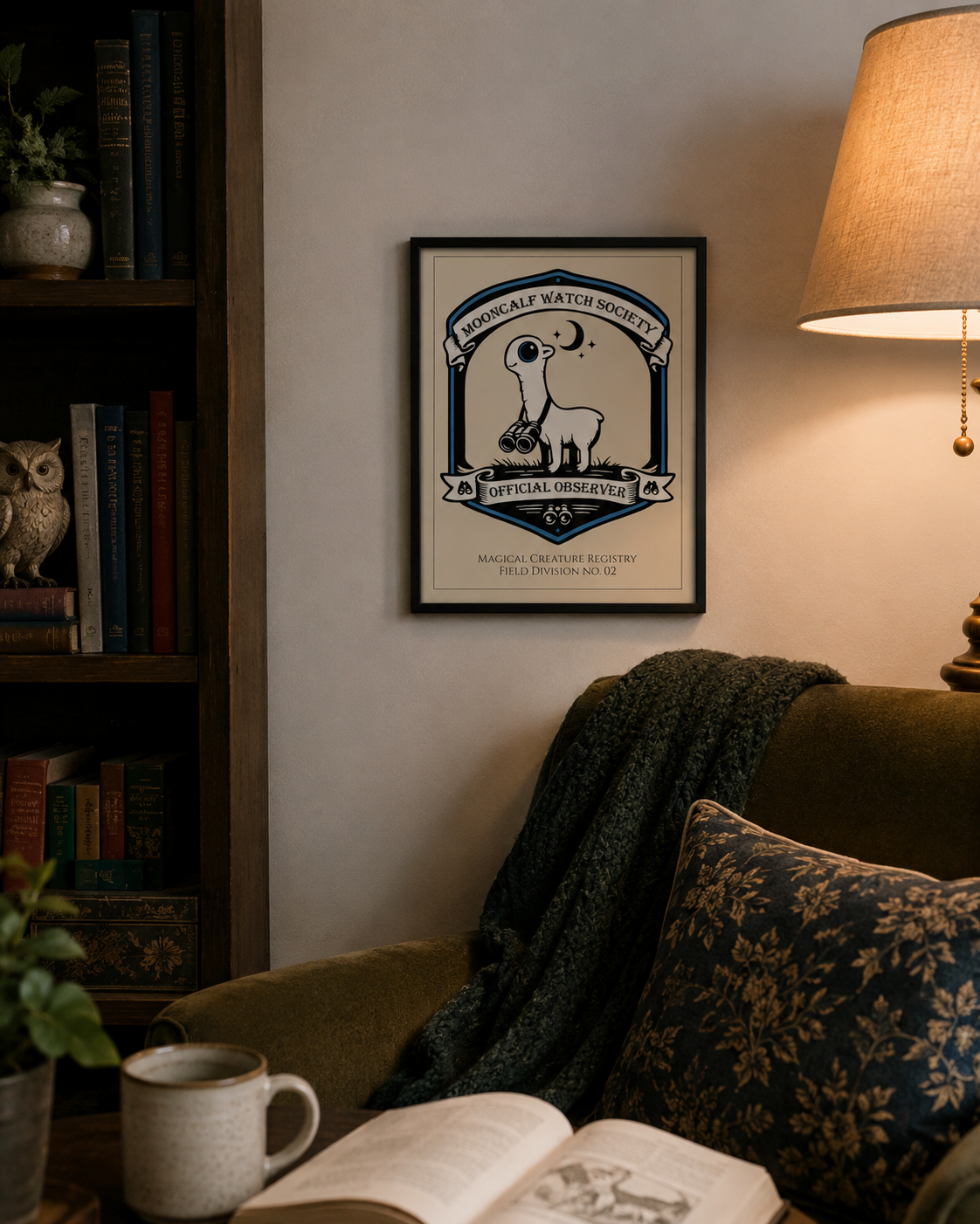 Mooncalf Watch Society Poster- 8x10 Magical Creature Registry Print No. 02