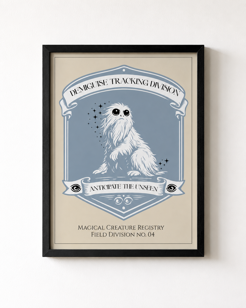 Demiguise Tracking Division Registry Print- 8x10 Fantasy Creature Wall Art