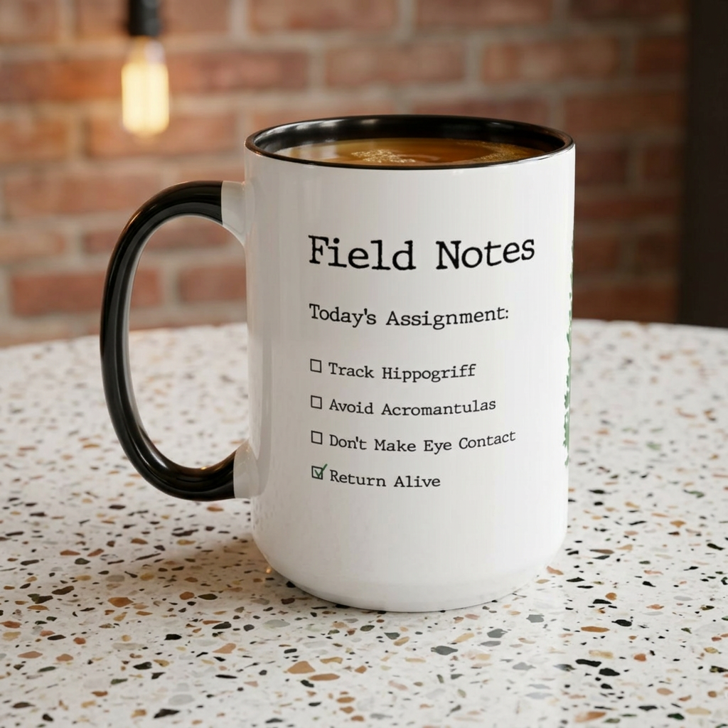 Forbidden Forest Ranger 15oz Mug- Magical Creature Field Notes Coffee Mug