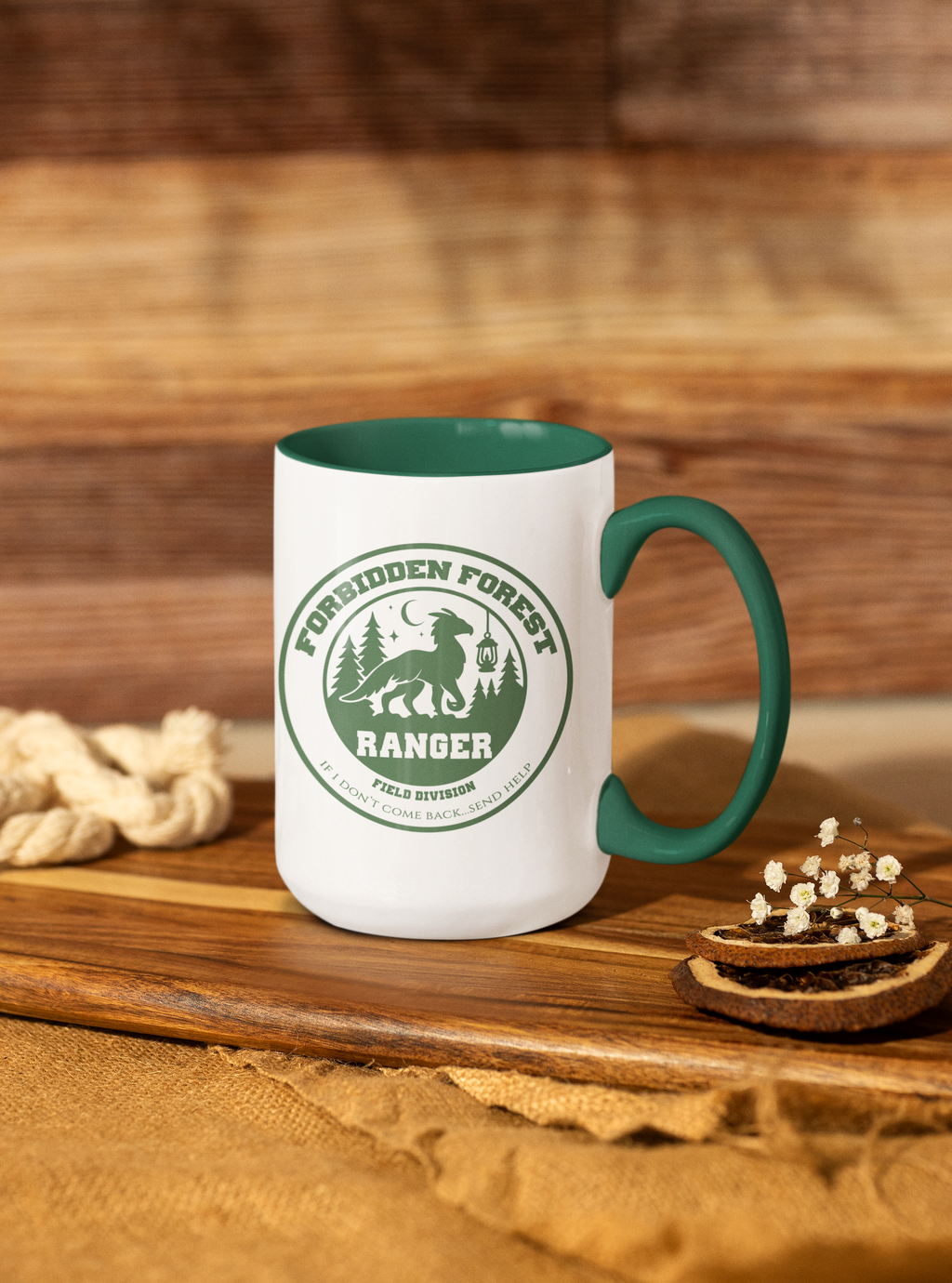 Forbidden Forest Ranger 15oz Mug- Magical Creature Field Notes Coffee Mug