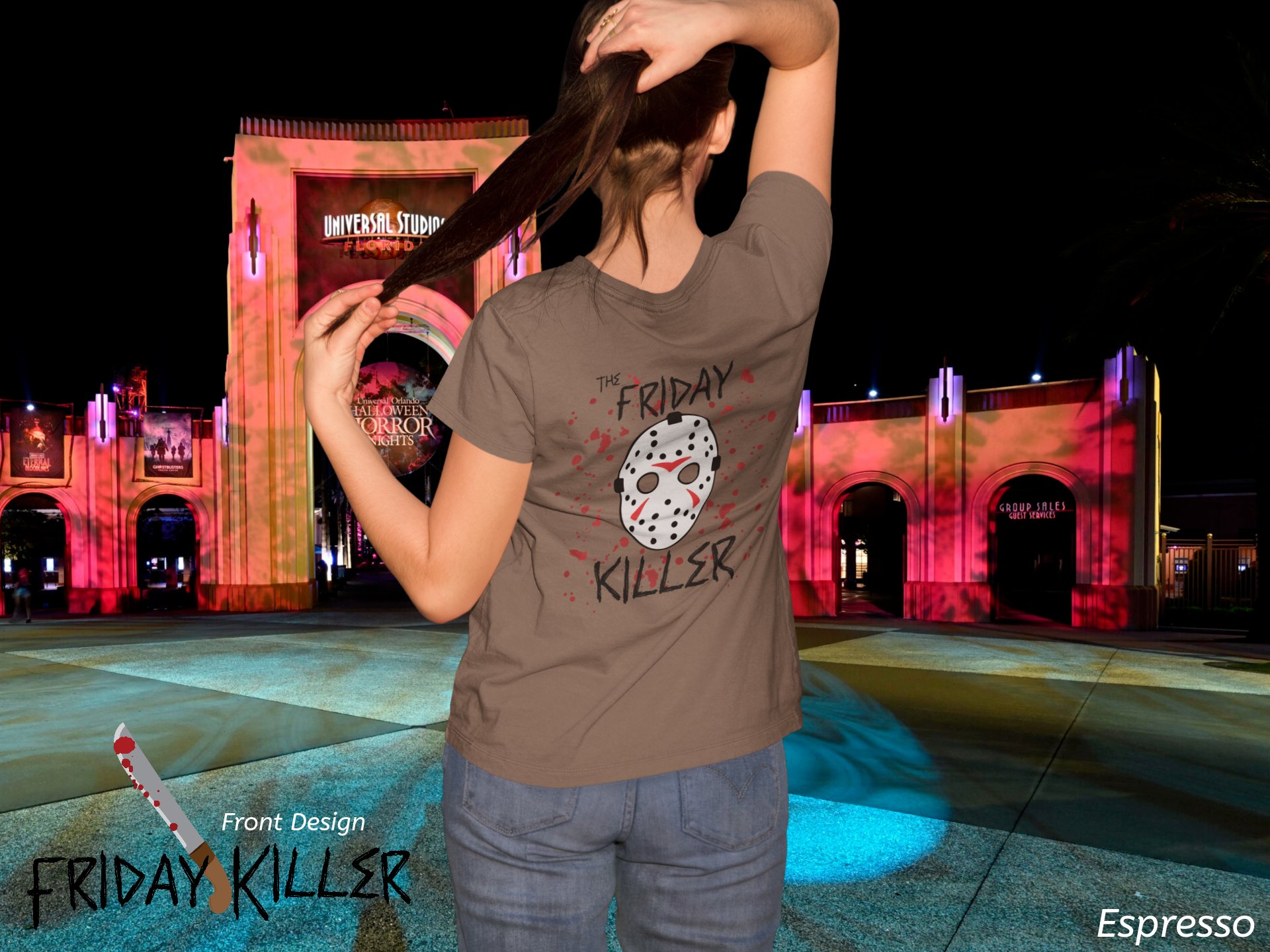 Friday Killer Comfort Colors Shirt- Horror Movie Tee- Halloween Horror Nights Shirt