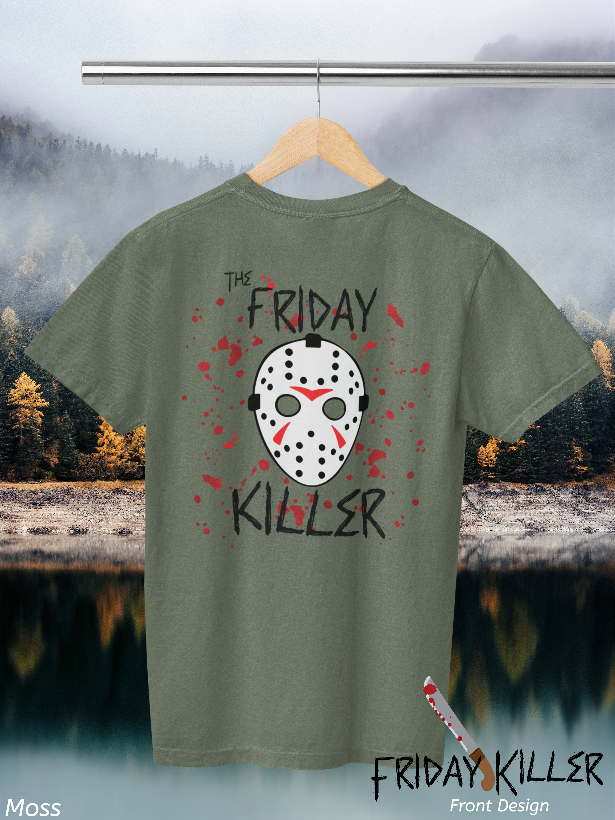 Friday Killer Comfort Colors Shirt- Horror Movie Tee- Halloween Horror Nights Shirt