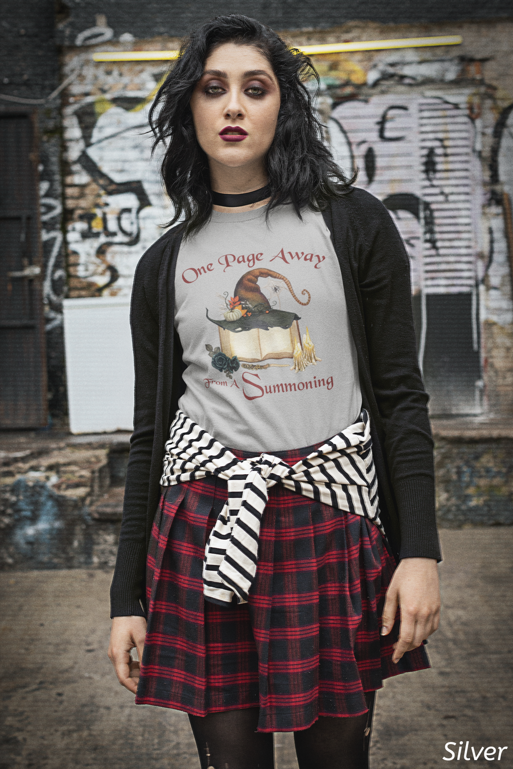 One Page Away From a Summoning Shirt- Witchy Book Lover Tee