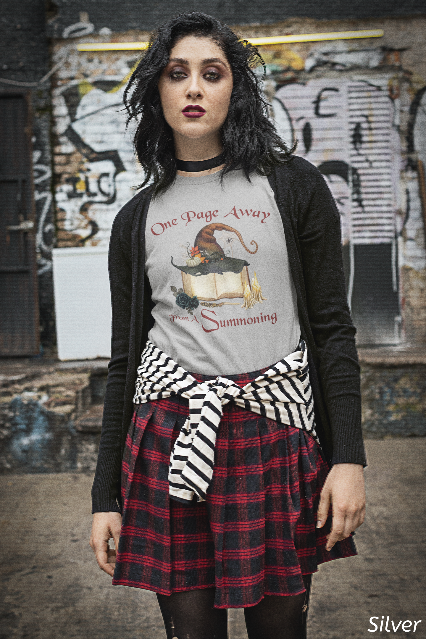 One Page Away From a Summoning Shirt- Witchy Book Lover Tee
