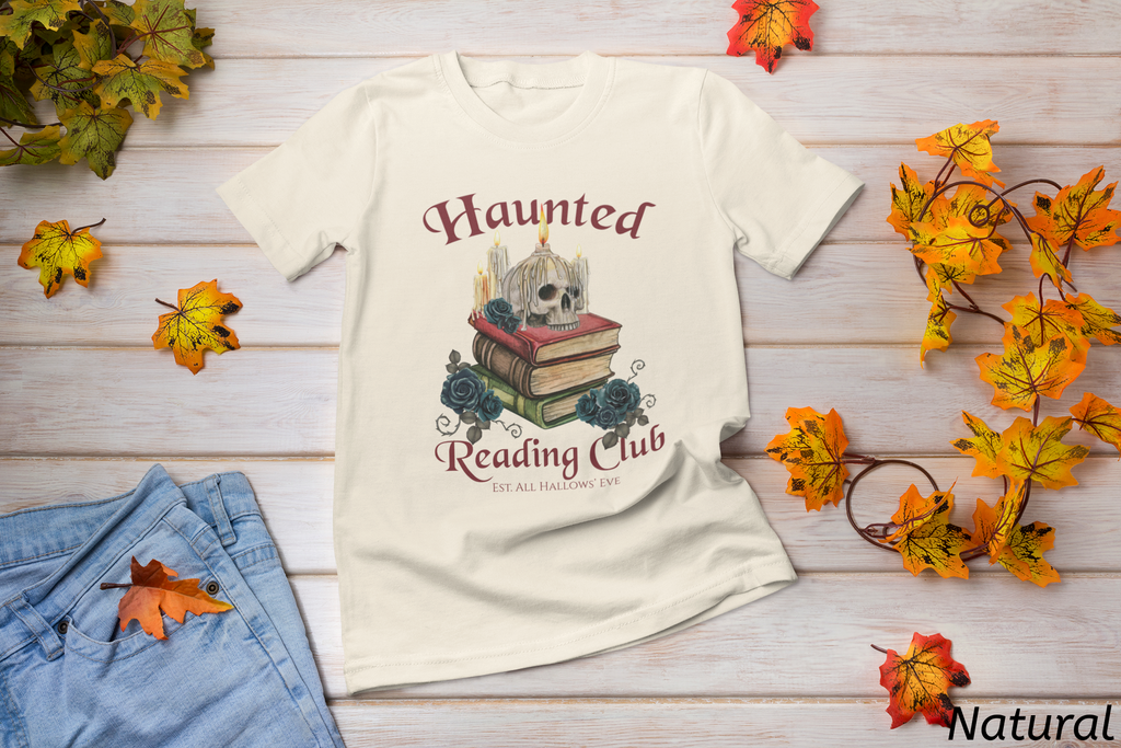 Haunted Reading Club Shirt- Gothic Book Lover Tee