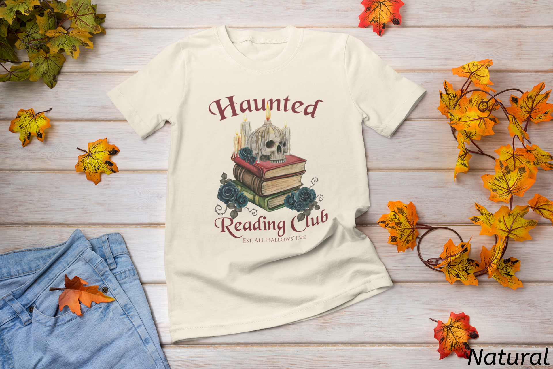 Haunted Reading Club Shirt- Gothic Book Lover Tee