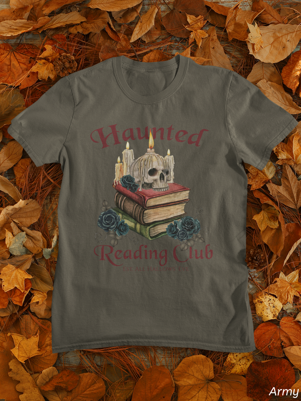 Haunted Reading Club Shirt- Gothic Book Lover Tee