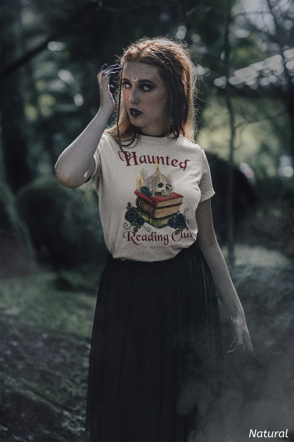 Haunted Reading Club Shirt- Gothic Book Lover Tee