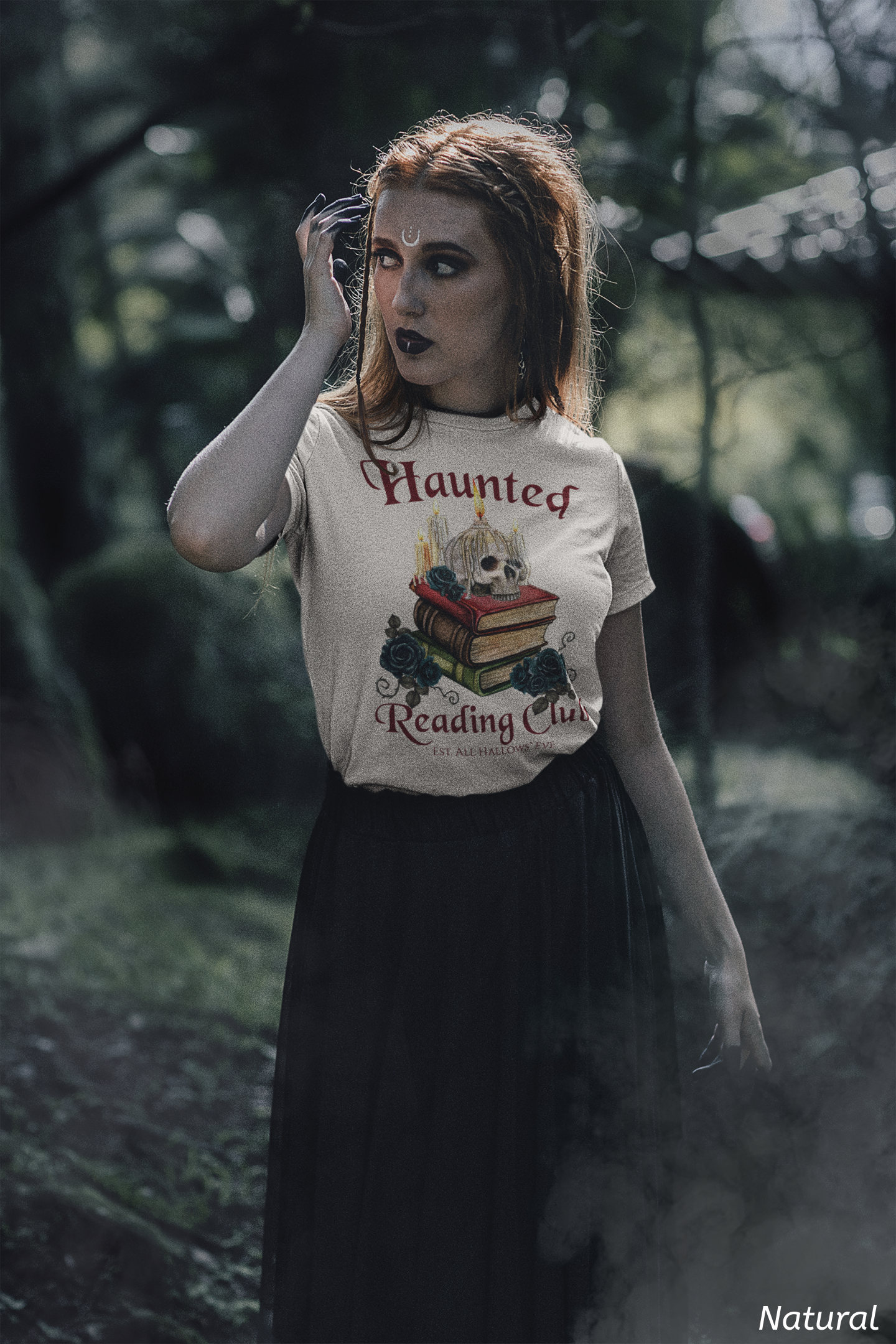 Haunted Reading Club Shirt- Gothic Book Lover Tee