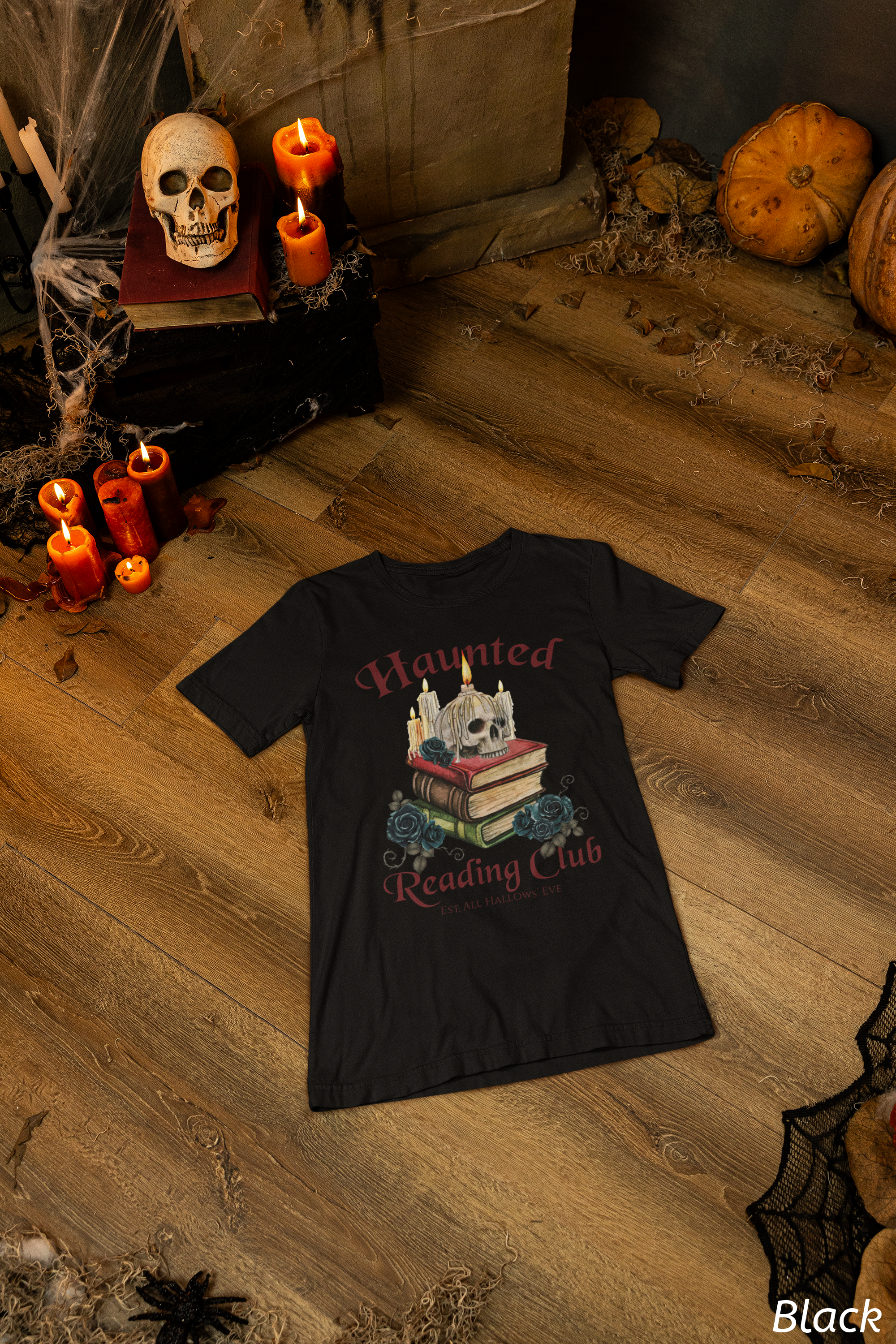 Haunted Reading Club Shirt- Gothic Book Lover Tee