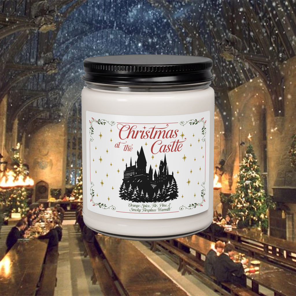 Christmas at the Castle- Orange Spice, Pine, & Smoky Fireplace Soy Candle