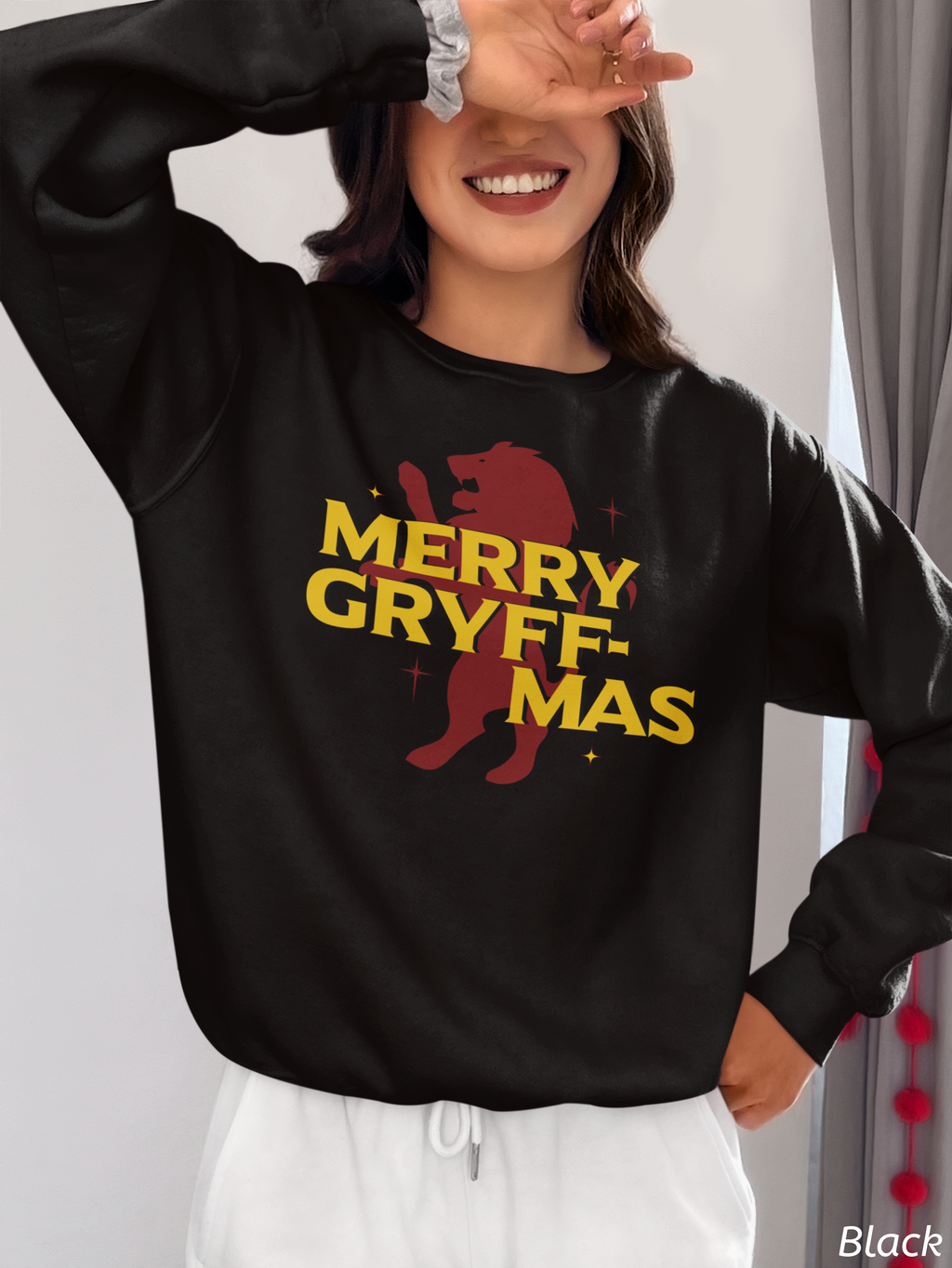 Merry Gryff-mas Crewneck Sweatshirt- Wizard Christmas Sweatshirt