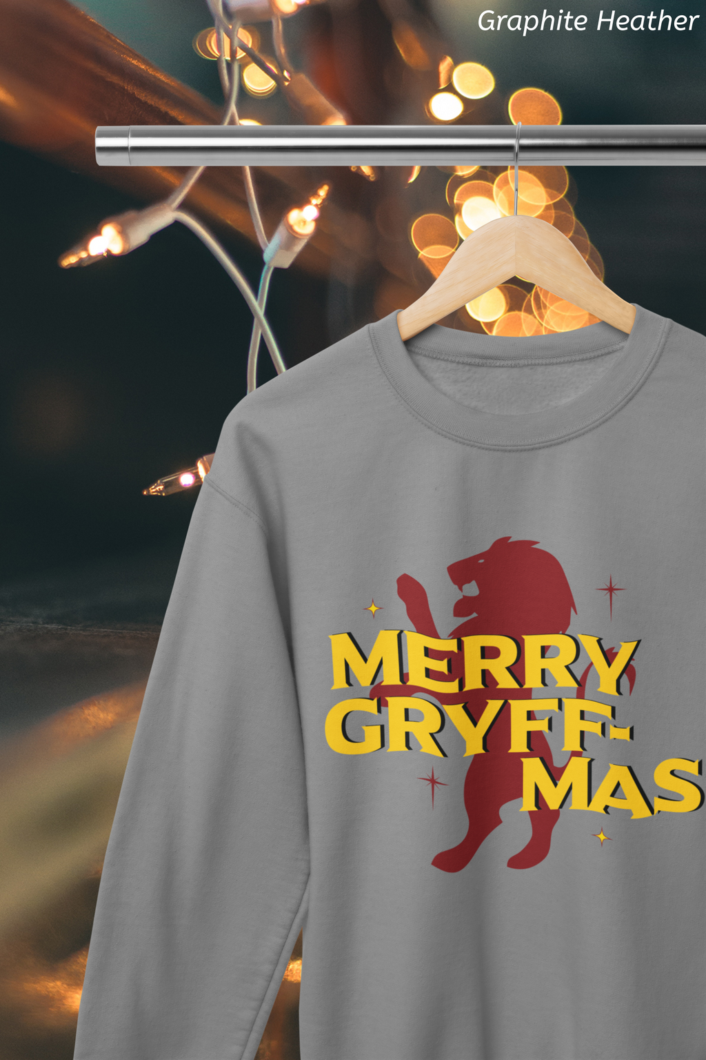 Merry Gryff-mas Crewneck Sweatshirt- Wizard Christmas Sweatshirt