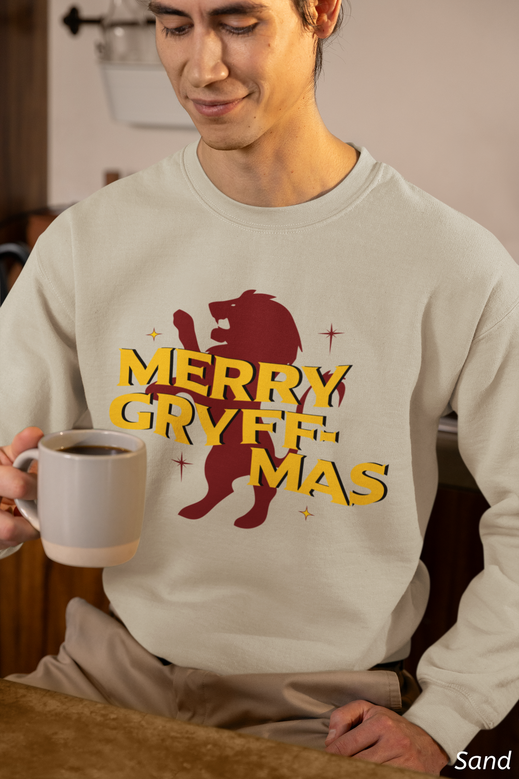 Merry Gryff-mas Crewneck Sweatshirt- Wizard Christmas Sweatshirt