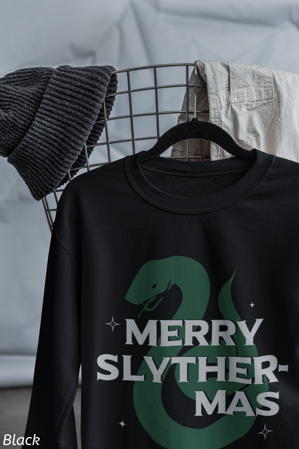 Merry Slyther-mas Crewneck Sweatshirt- Wizard Christmas Sweatshirt