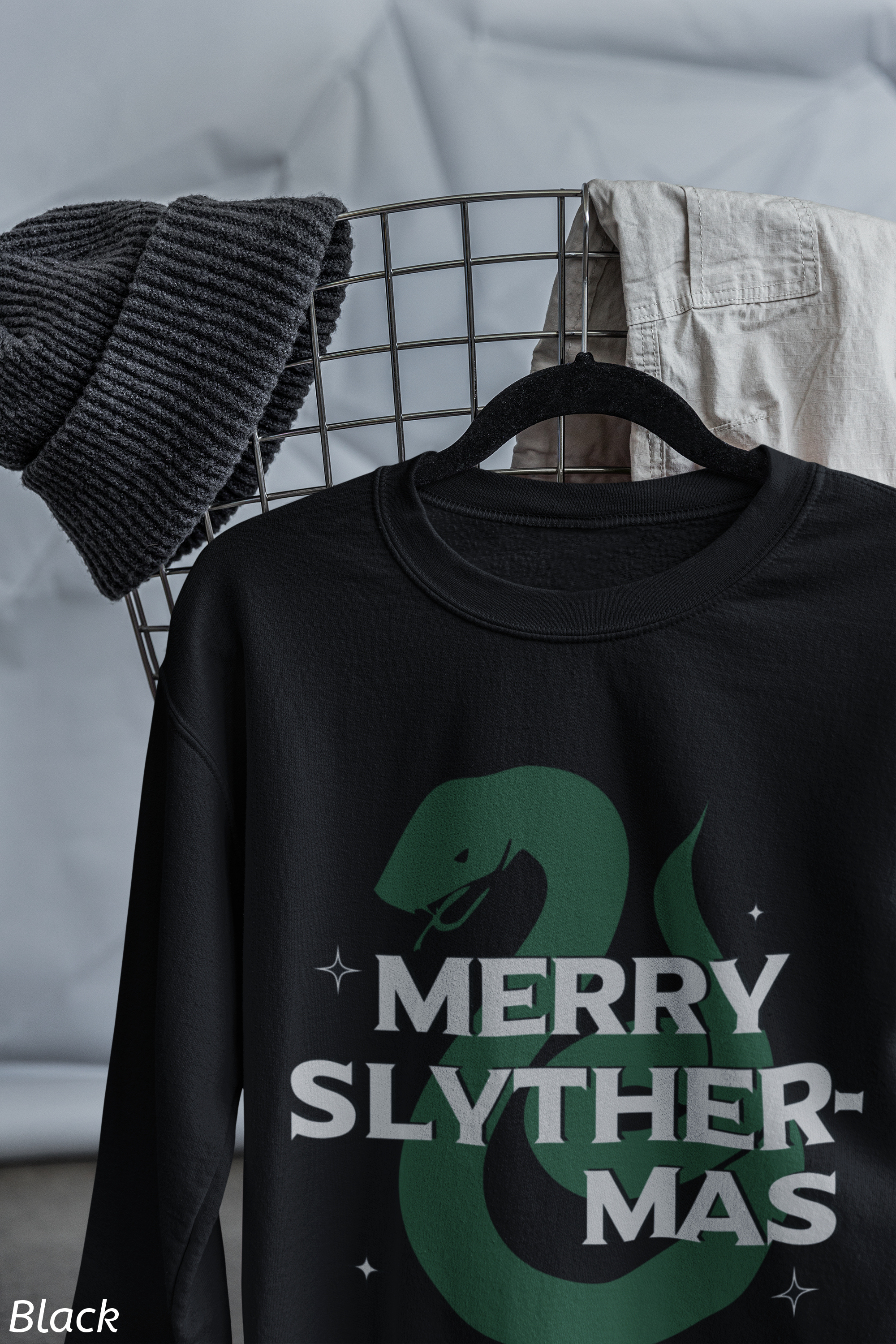 Merry Slyther-mas Crewneck Sweatshirt- Wizard Christmas Sweatshirt