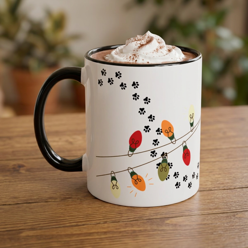 It Was Like This When I Got Here Cat Christmas Mug- 11oz Funny Black Cat Coffee Mug