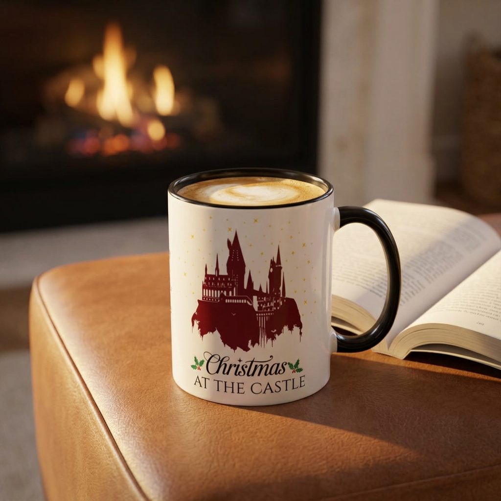 Christmas at the Castle Mug- 11oz Wizard Inspired Holiday Coffee Cup