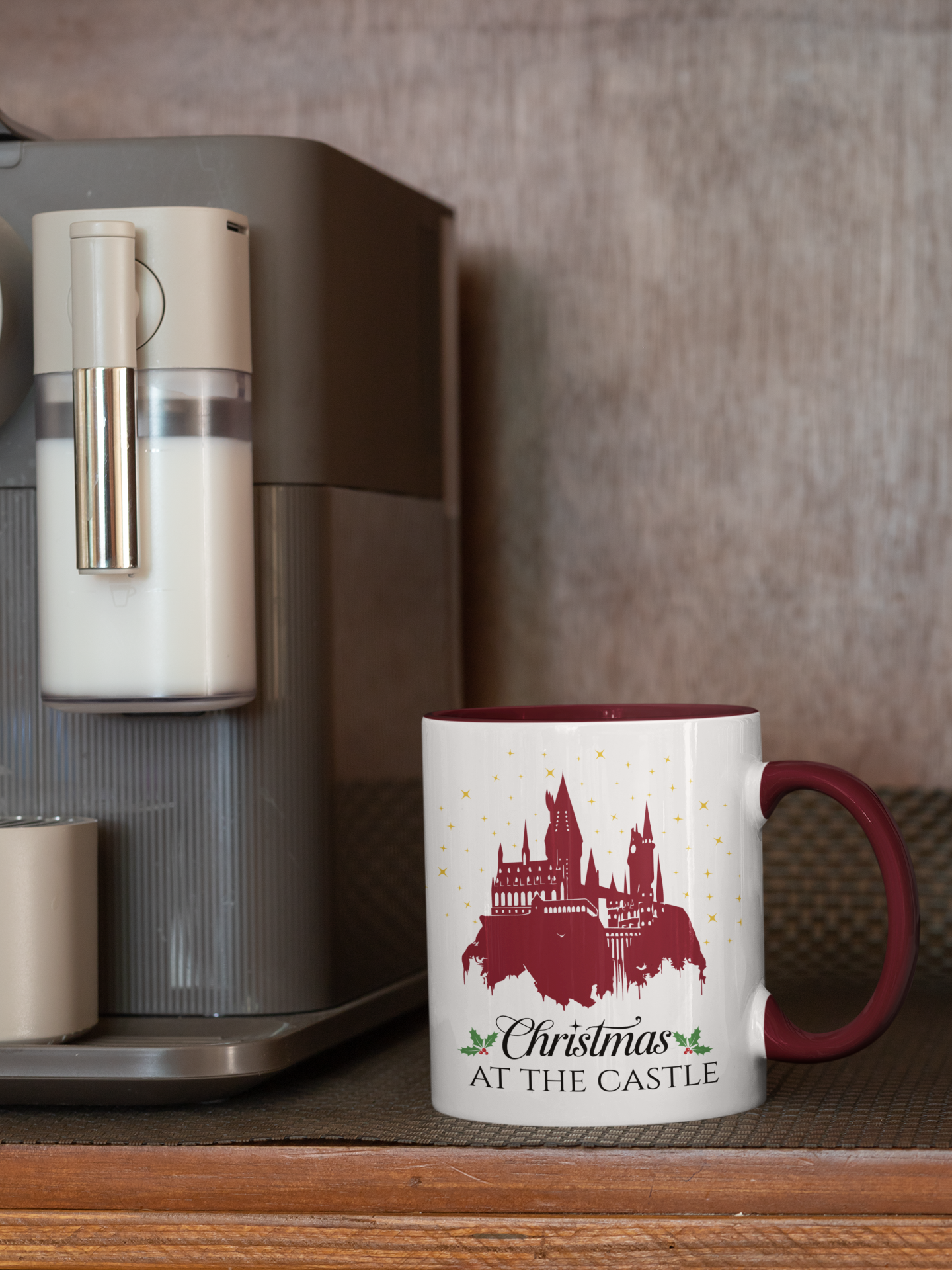 Christmas at the Castle Mug- 11oz Wizard Inspired Holiday Coffee Cup