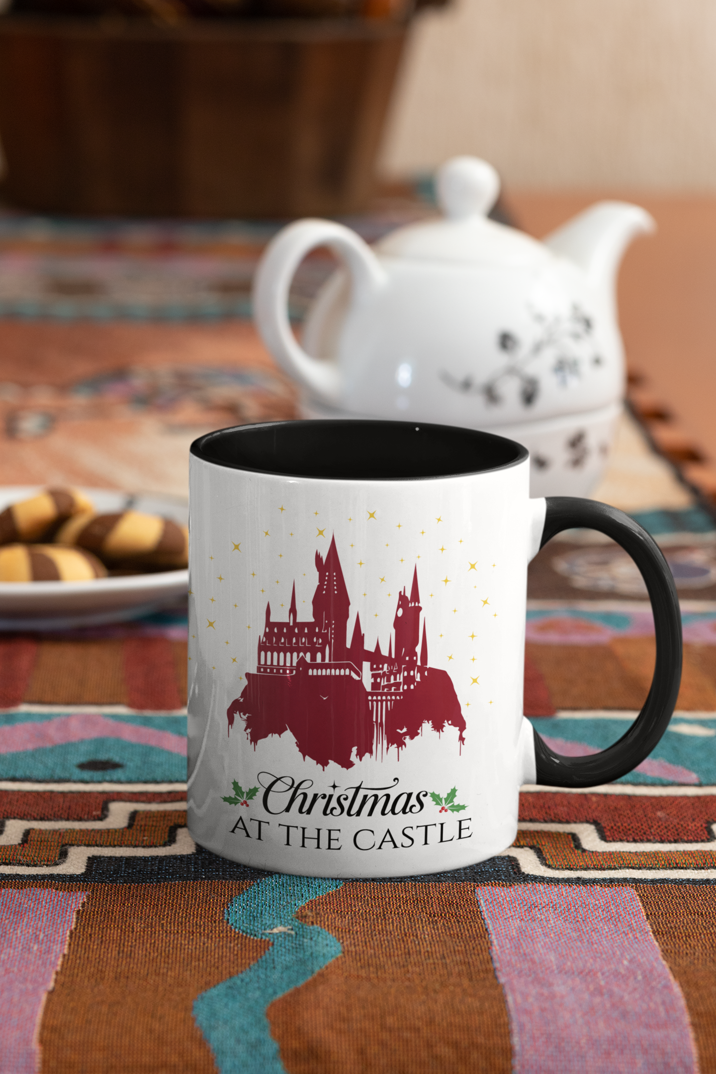 Christmas at the Castle Mug- 11oz Wizard Inspired Holiday Coffee Cup