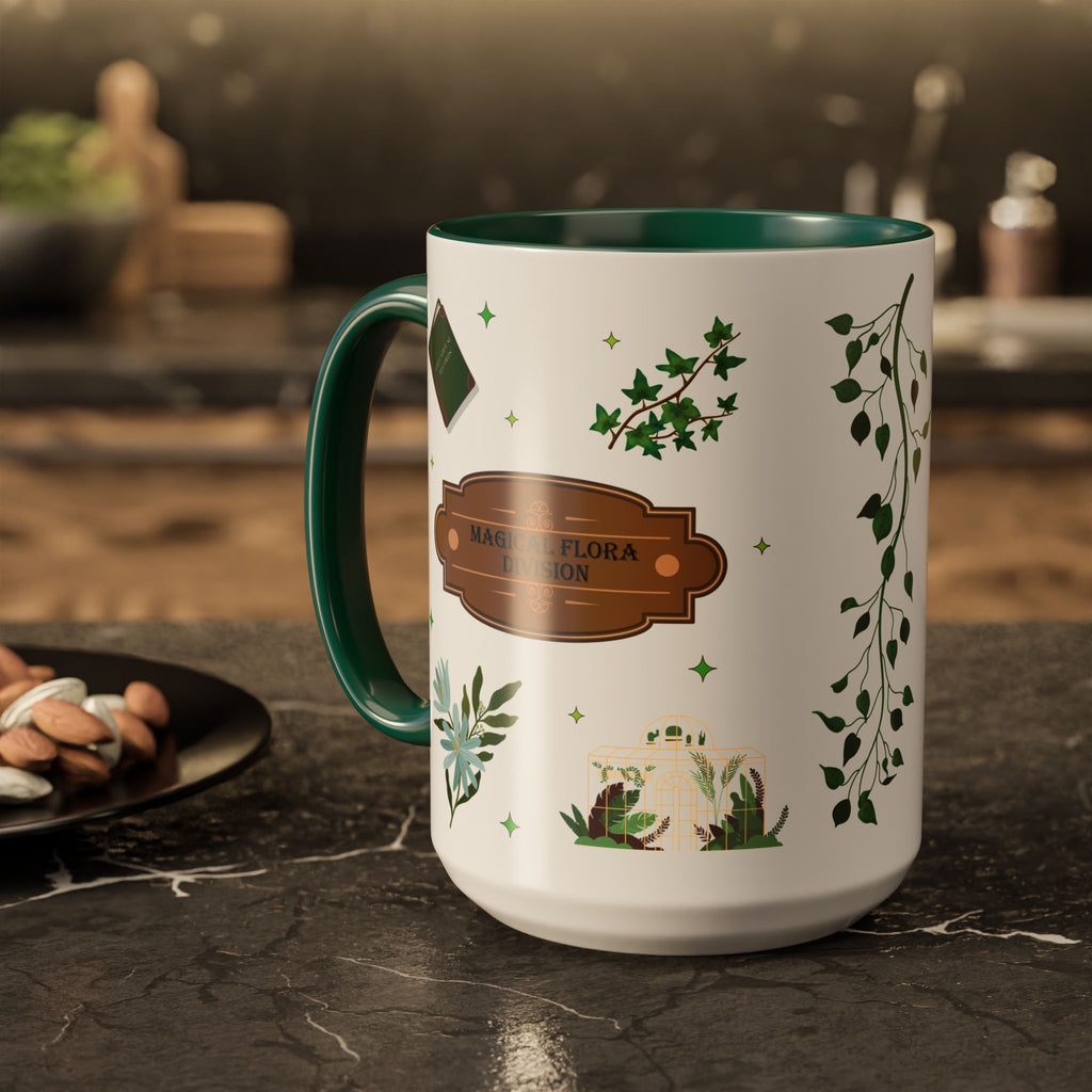 Bowtruckle Botanist Guild Mug- Magical Flora Division 15oz Fantasy Coffee Mug