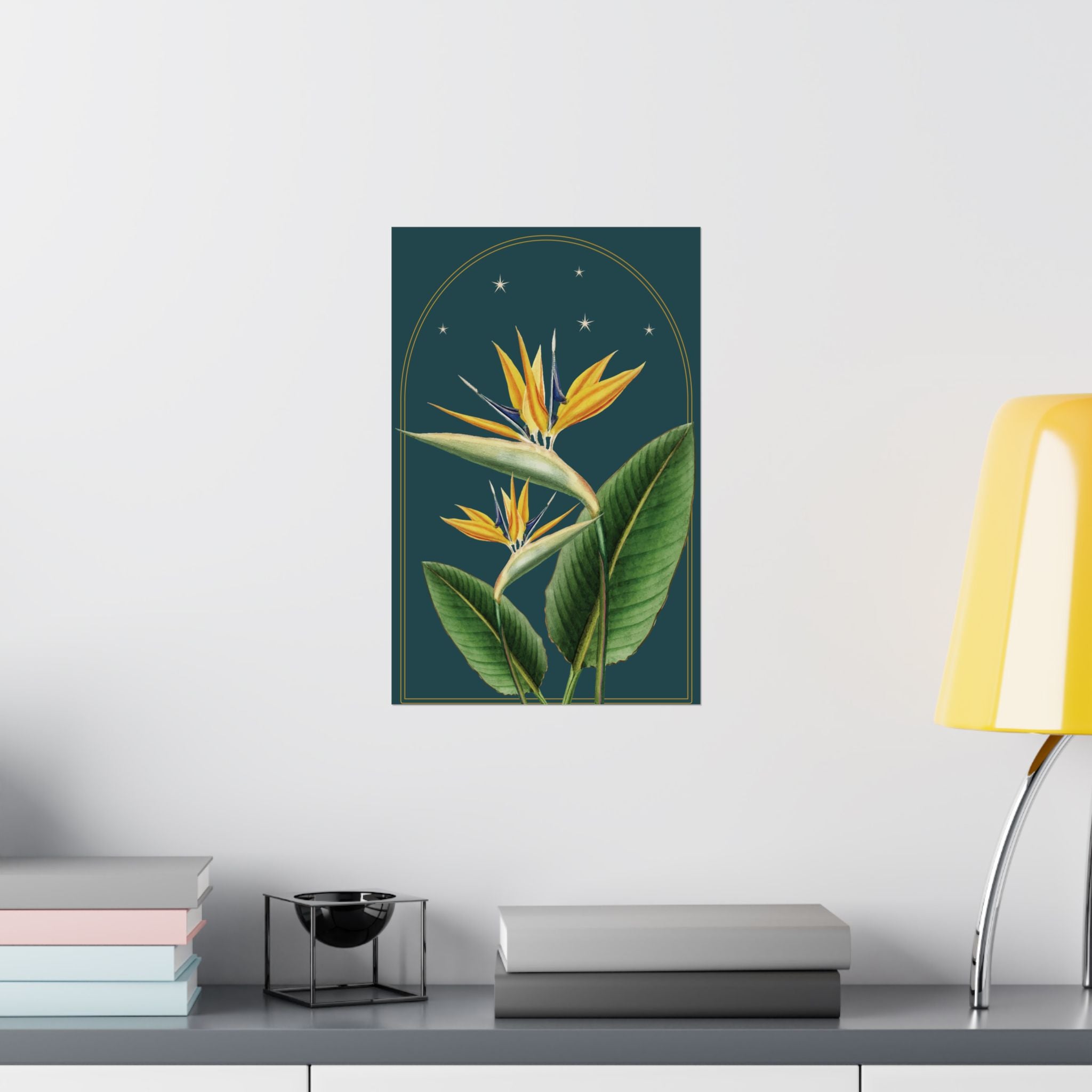 Bird of Paradise Botanical Print- 11x17 Vintage Botanical Illustration Wall Art