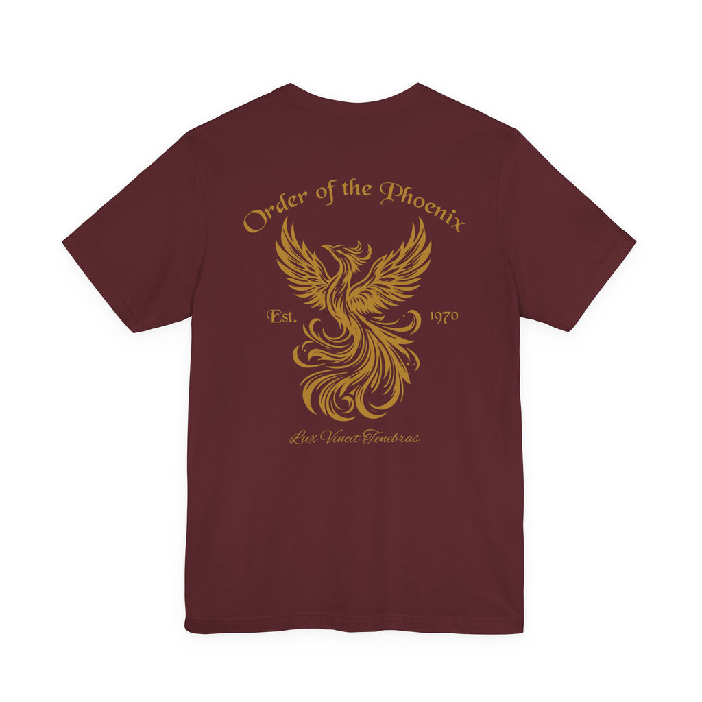 Phoenix Wizard Shirt- Lux Vincit Tenebras Double Sided Tee