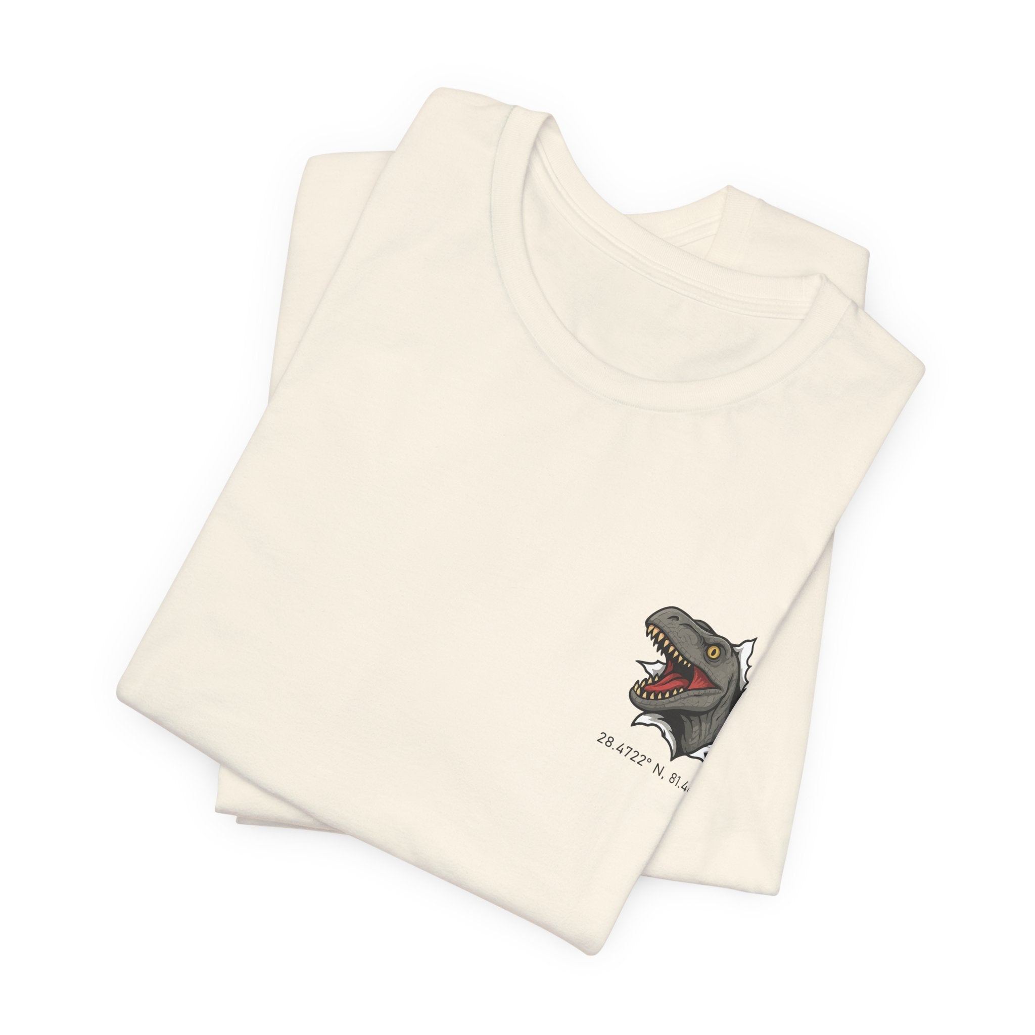 Raptor Park Day Shirt- Universal Inspired Dinosaur Tee, Double-Sided Jurassic Design