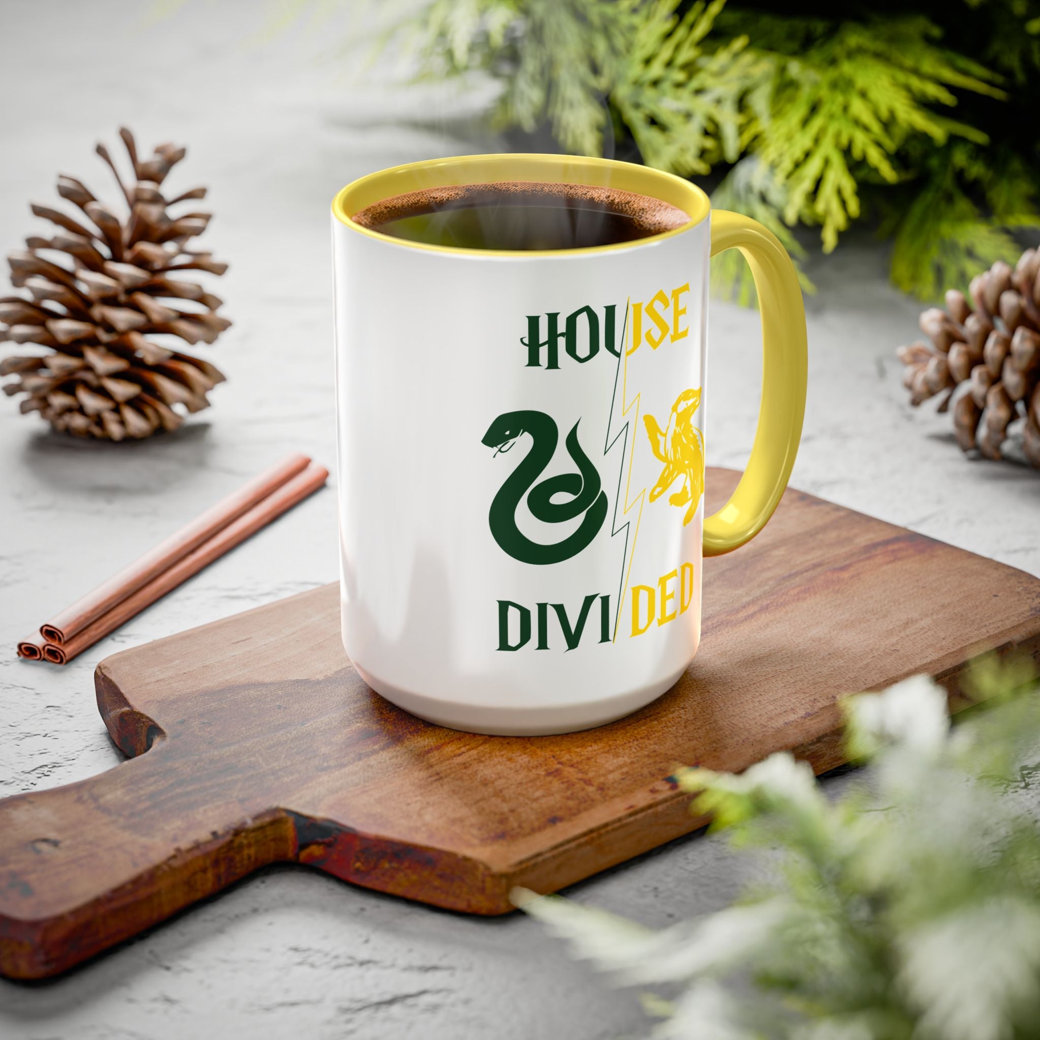 House Divided Rivalry Mug- Serpent + Badger Wizardcore Couple Mug (15oz)