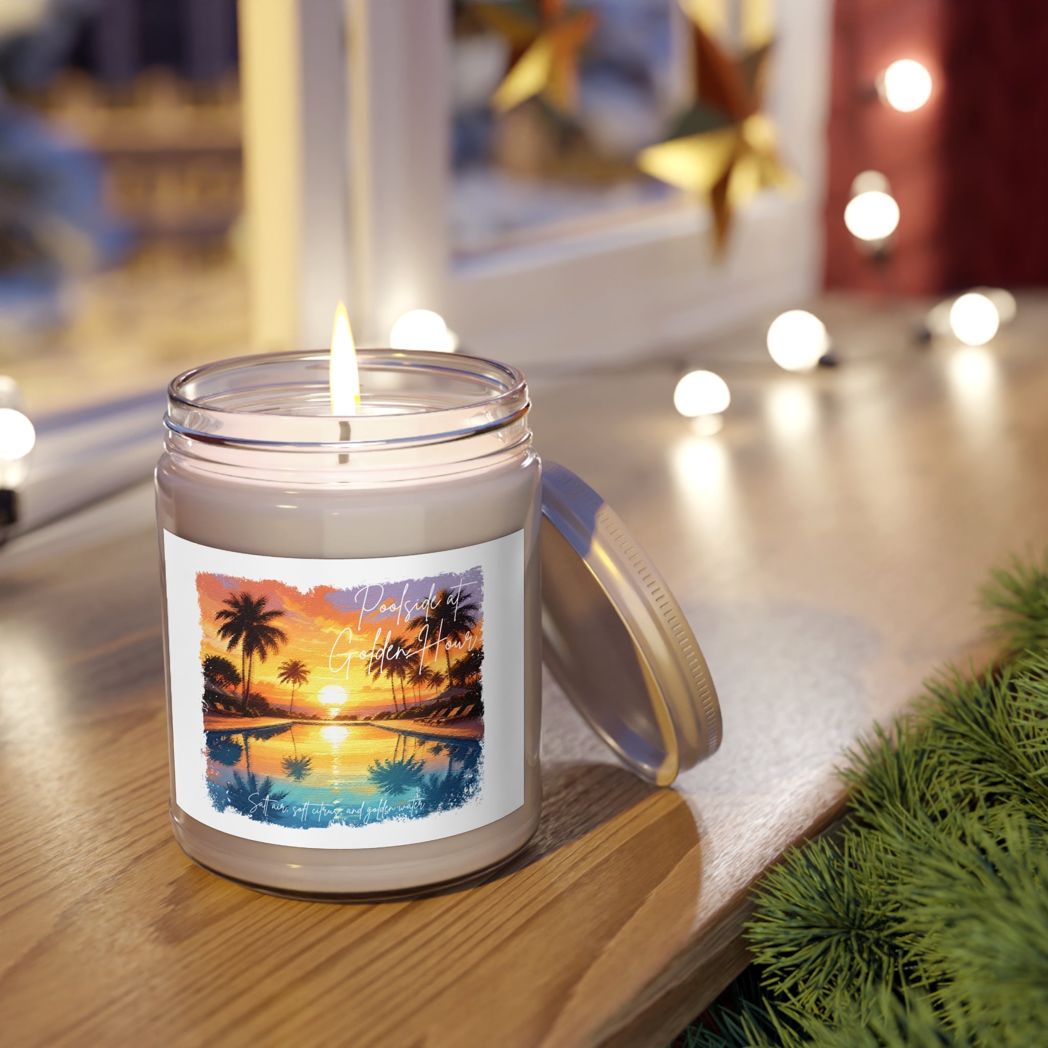 Poolside at Golden Hour Candle- Resort Sunset Scent