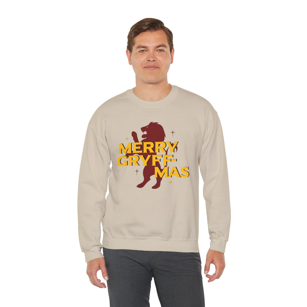 Merry Gryff-mas Crewneck Sweatshirt- Wizard Christmas Sweatshirt
