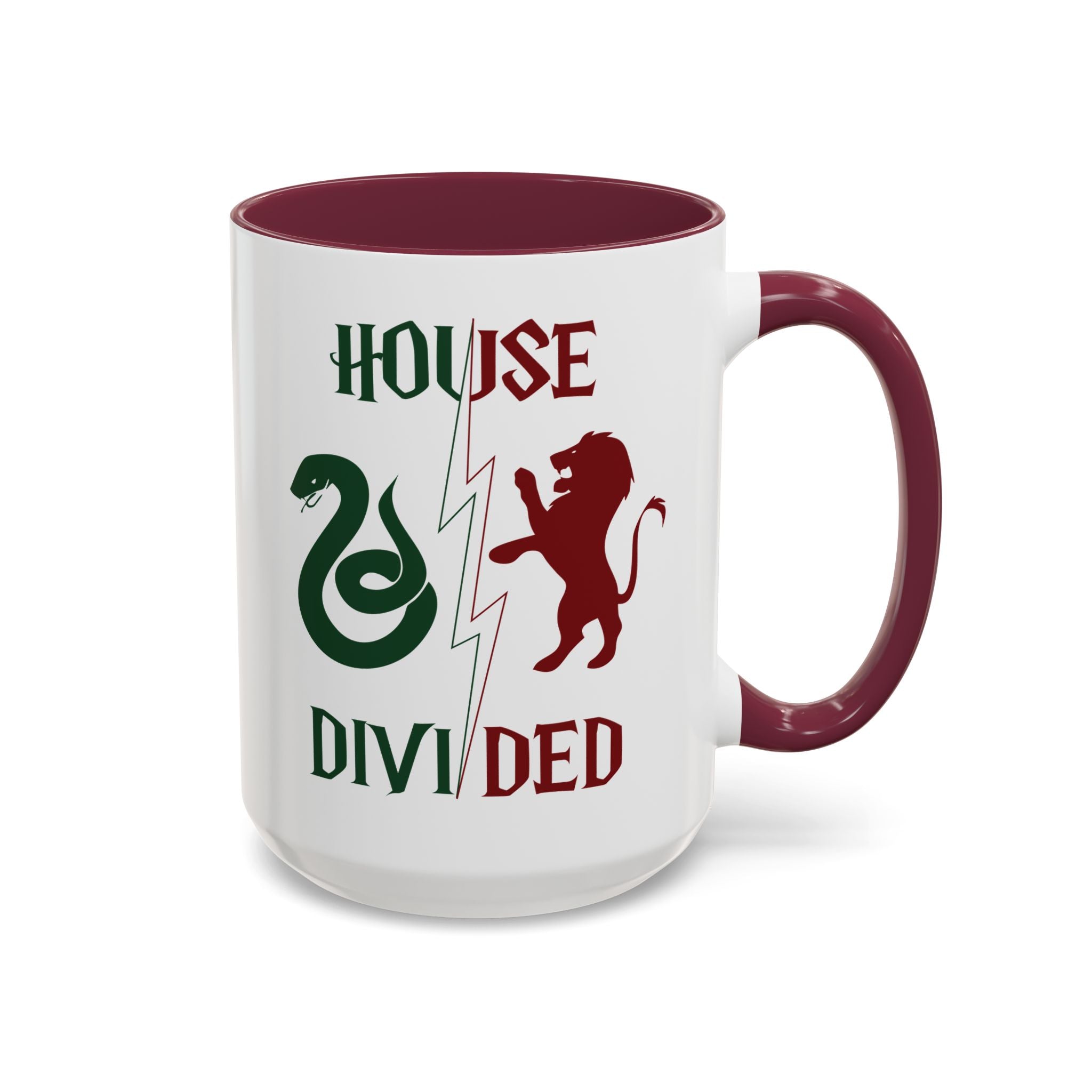 House Divided Rivalry Mug- Serpent + Lion Wizardcore Couple Mug (15oz)