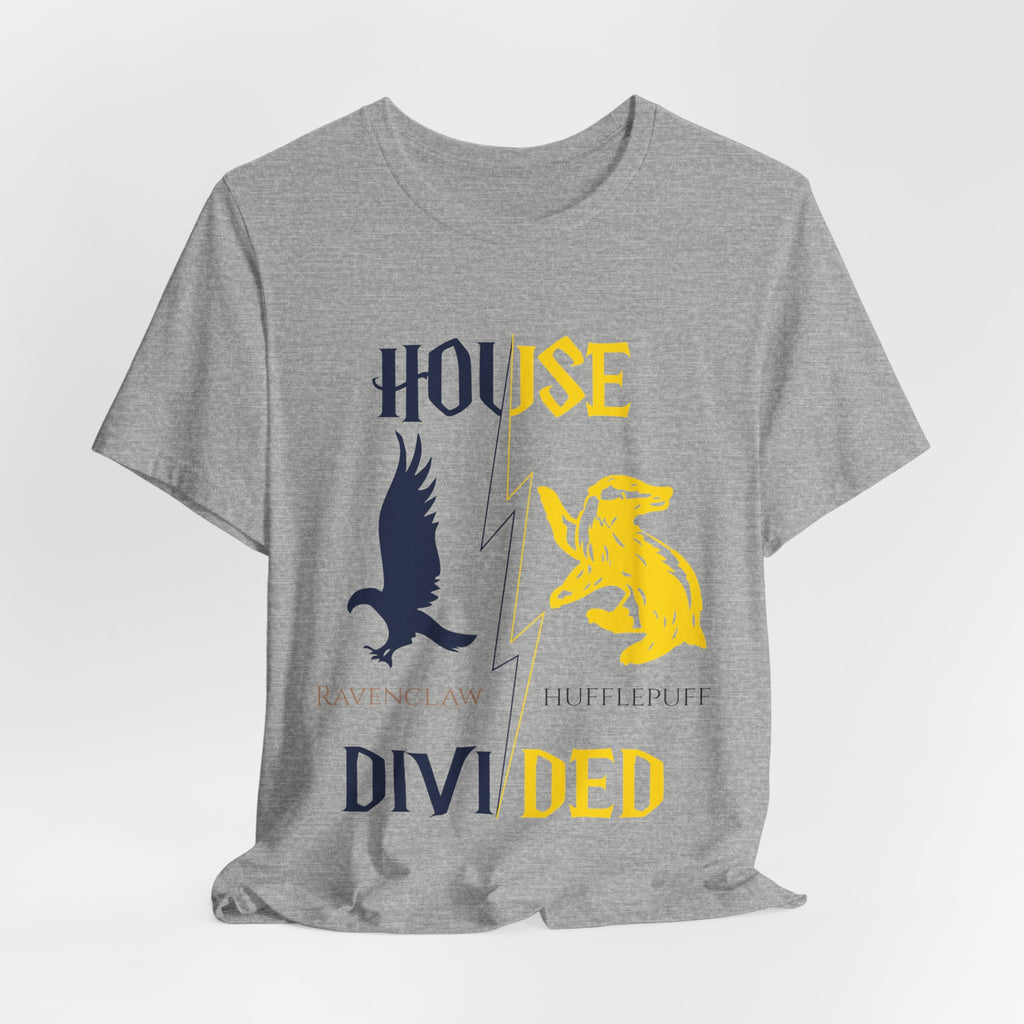 Ravenclaw Hufflepuff Shirt | House Divided Tee | Wizarding Couple Gift