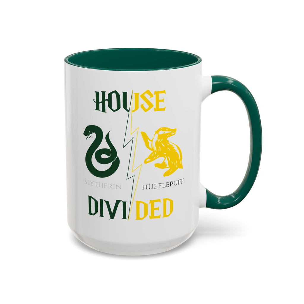 Slytherin Hufflepuff Mug | House Divided Cup | Wizarding Couple Gift