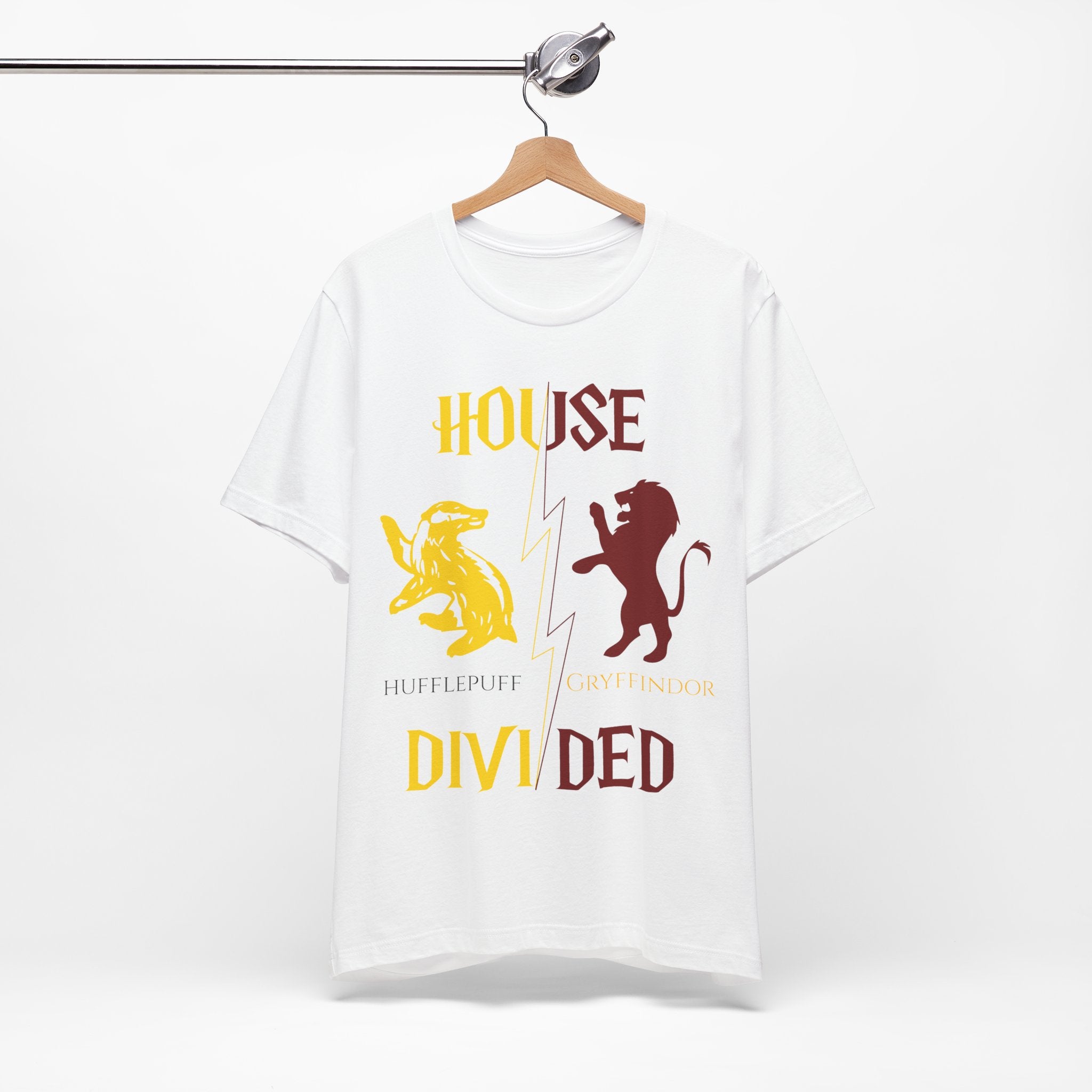 Hufflepuff Gryffindor Shirt | House Divided Tee | Wizarding Couple Gift