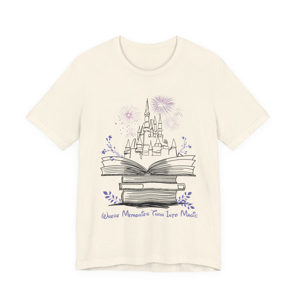 Where Memories Turn Into Magic Tee- Magical Vacation Castle Fireworks Shirt