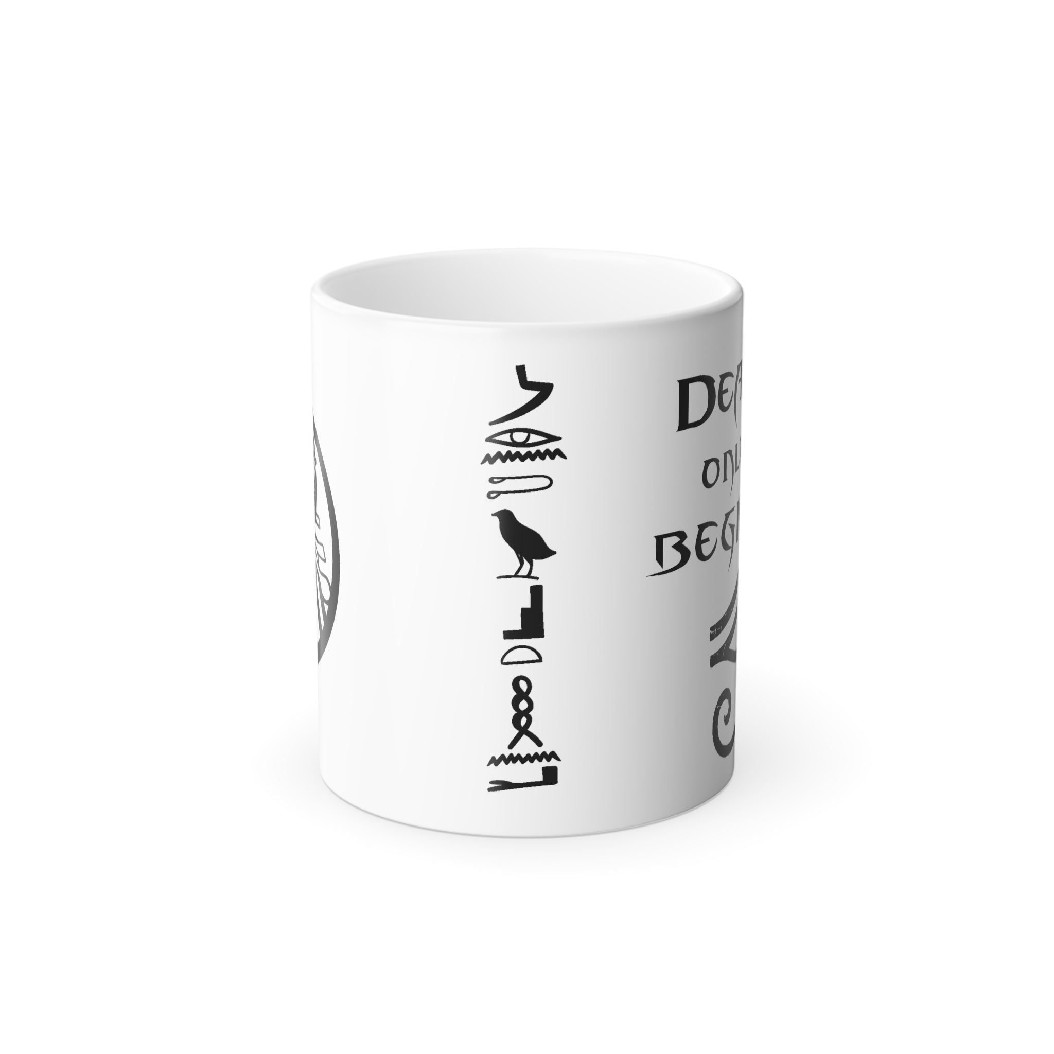 Death Is Only the Beginning Mug – Mummy Ride-Inspired Color-Changing Cup