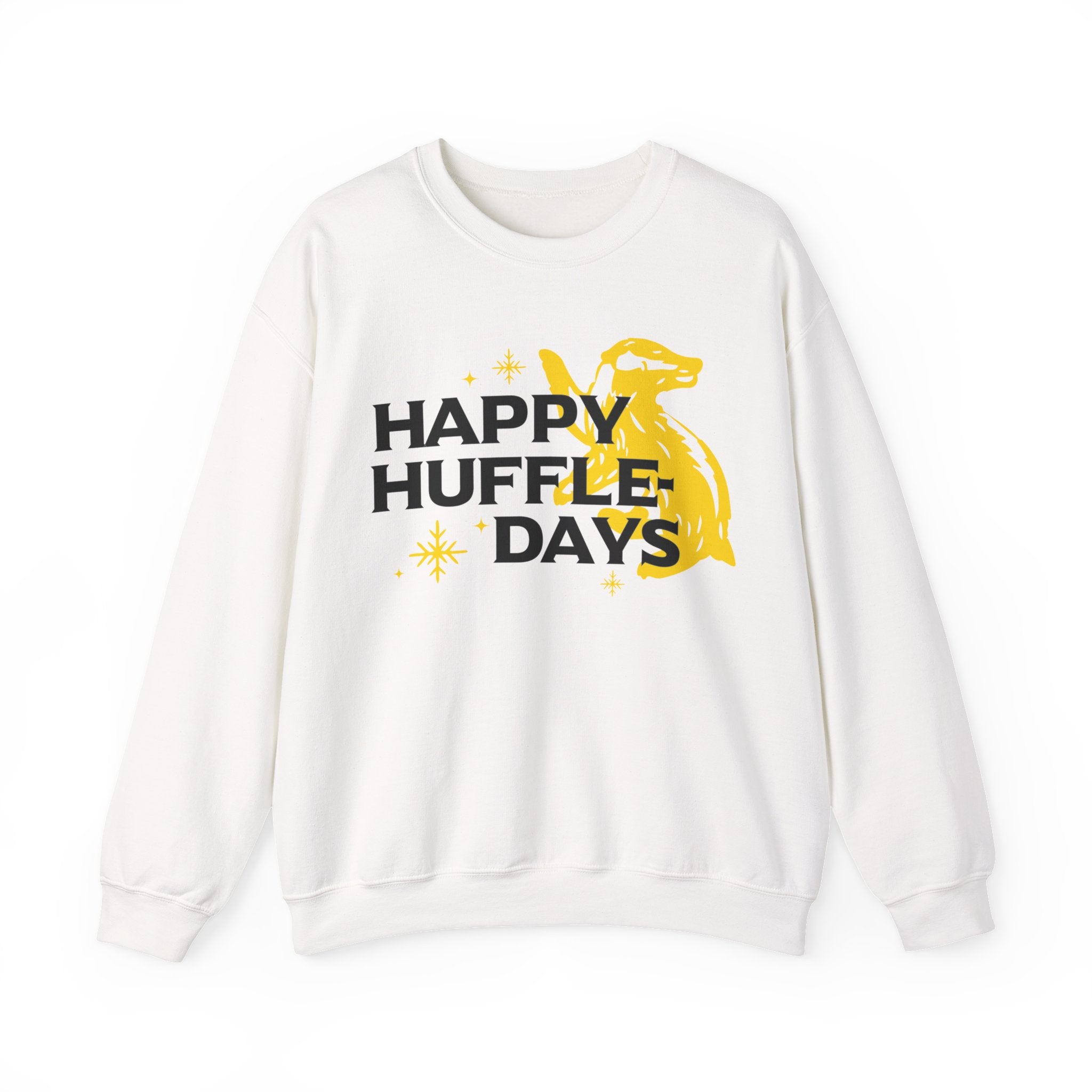 Happy Huffle-days Crewneck Sweatshirt- Wizard Christmas Sweatshirt