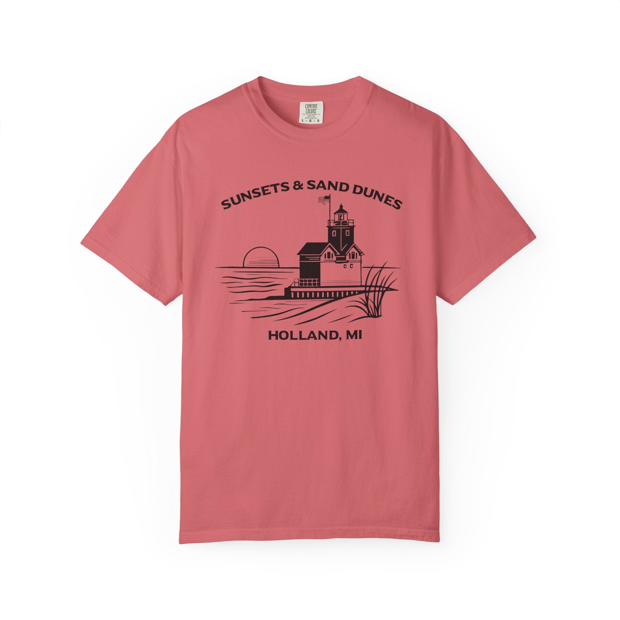 Sunsets & Sand Dunes Shirt | Holland Michigan Big Red Lighthouse Tee