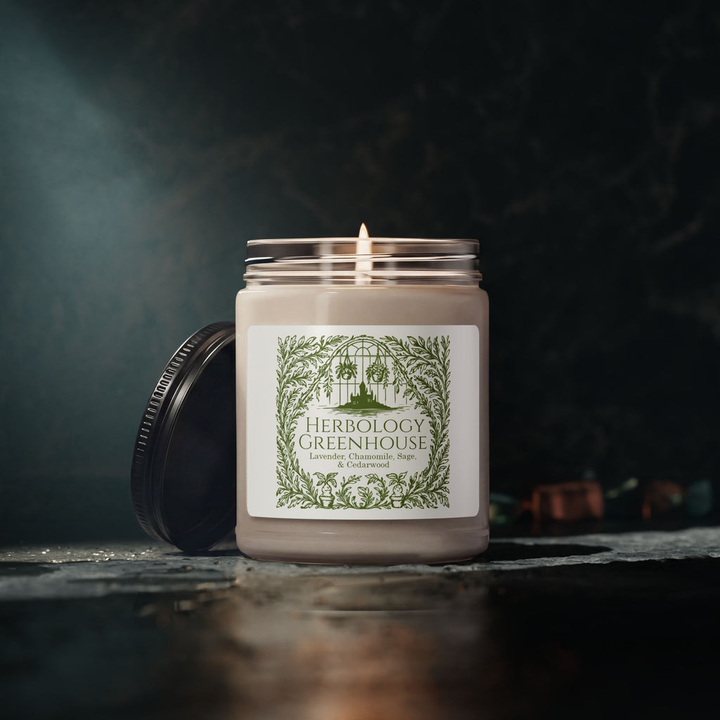 Herbology Greenhouse- Lavender Chamomile Soy Candle, Botanical Greenhouse Scent