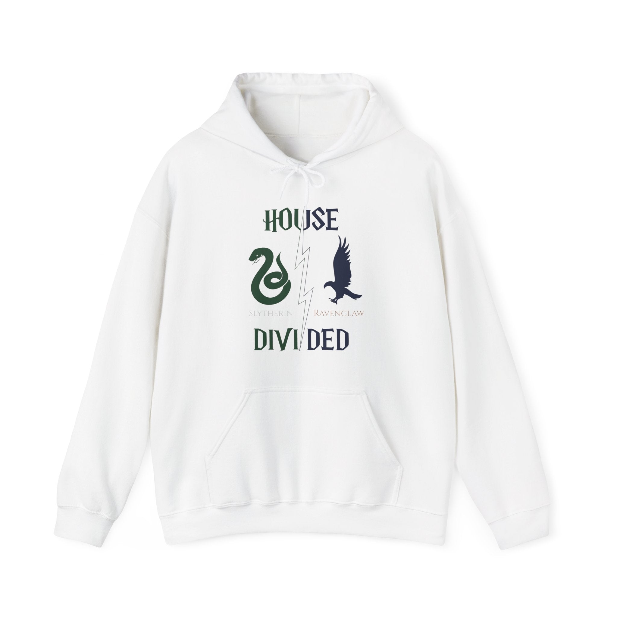 House Divided Hoodie – Ravenclaw x Slytherin | Magical Rivalry Sweatshirt